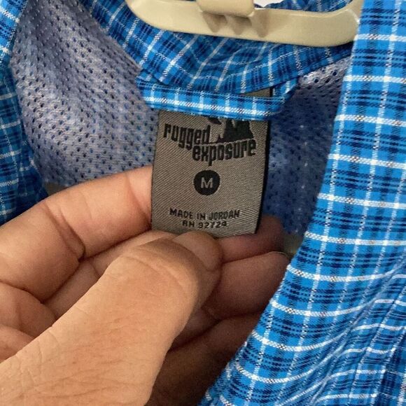 NWT Rugged Exposure Vented long Sleeve Shirt Men’s Medium UPF 30 Fishing Outdoor - Picture 6 of 11